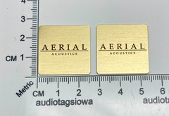Aerial Acoustics Speaker Badge Logo Emblem Custom Made PAIR