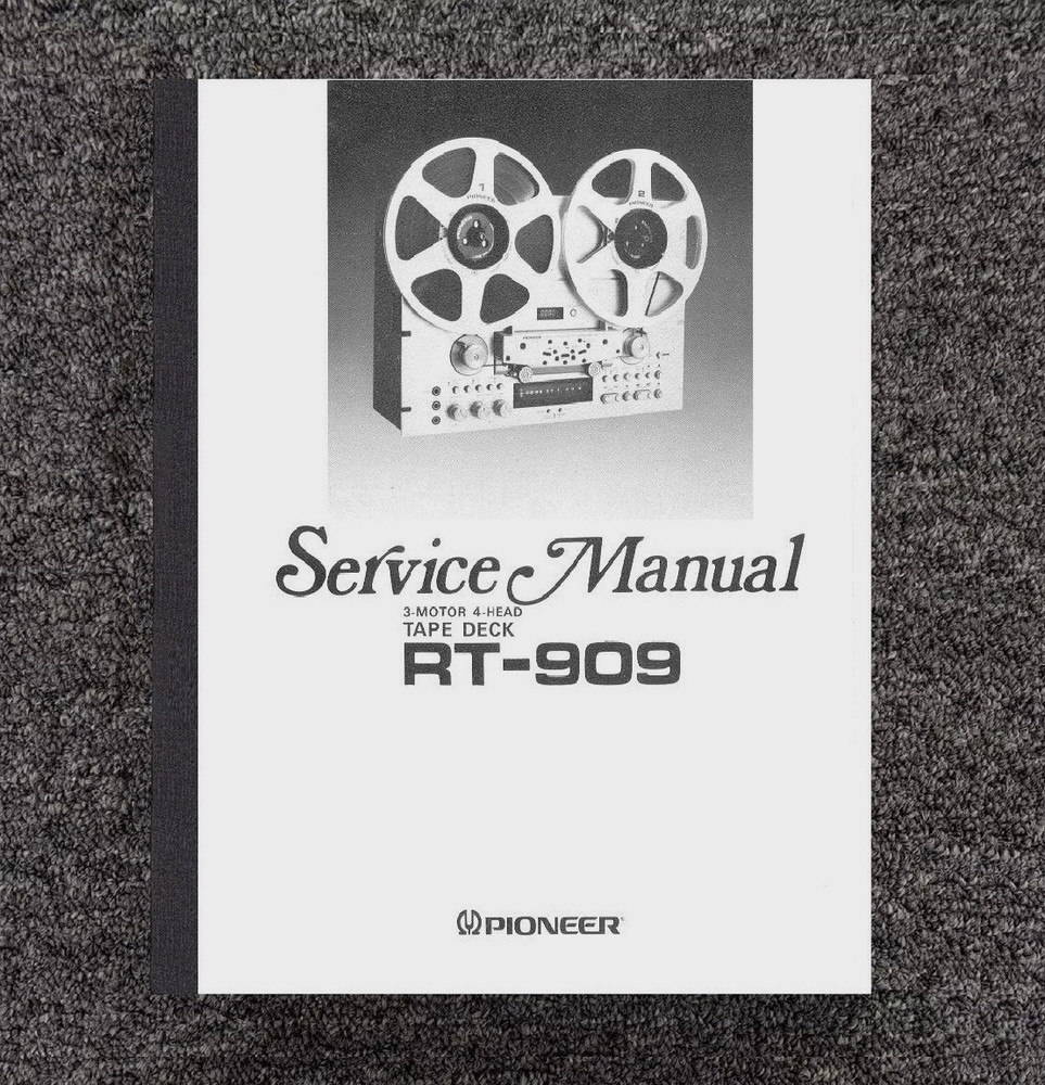 RT-909 Reel To Reel Tape Deck Owner&rsquo;s & Service Manual Fits Pioneer