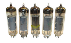 Lot of 5 Unbranded & GE 6BQ5 Tubes All Tested and Good