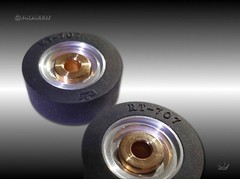 Pioneer RT-707 / 701 New Pinch Roller : Pulley with logo on the rear