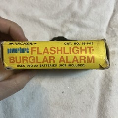 Vintage Archer Flashlight Burglar Alarm | Tandy Radio Shack 68-1013