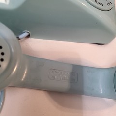 Lt Blue Rotary Dial Desk Phone by Bell Systems Western Electric 2-66 USA CD 500