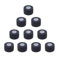 10Pcs Pressure Recorders Cassette Deck Pinch Roller Rubber Belt Pulley 10mm