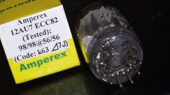 ⭐️RARE⭐️1957 TEST NOS AMPEREX 12AU7 ECC82 Foil D Getter k63 ⊿7J Tube TV-7 Tested