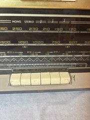 Vtg Table Top Stereo Philips B5X04A 54 Made in Holland Tunes Easy Sounds Great!