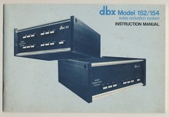 DBX 152 / 154 Noise Reduction System Vintage Instruction Manual Only HTF Booklet