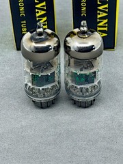 (2) Sylvania JAN-7308 Tube Mil Spec 6922 O Getters Tests Strong TV-7B/U