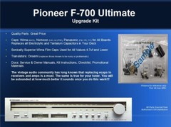 Pioneer F-700 Tuner Ultimate Restoration Kit – Wima, OnSemi, Nichicon