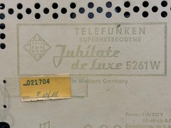Vintage Telefunken Superheterodyne Deluxe 5261W AM/FM/SW Tabletop Radio –