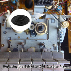 100 Pcs Recorder Rubber Belts Cassette Recorder Repair Maintenance