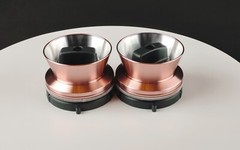 1 Pair Champagne Gold Nab Adapters for R2R Recorders Revox TASCAM Pioneer