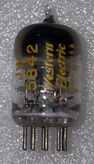 WESTERN ELECTRIC 417A JW5842 VACUUM TUBES TV7 NOS