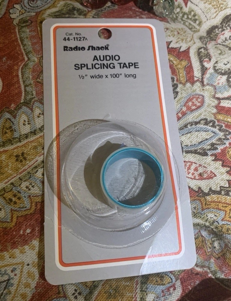 RadioShack 44-1127a Splicing Tape 1/2” wide 100&Prime; Long Factory Sealed