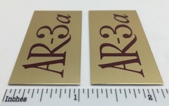 AR-3a Acoustic Research Speaker Badge Logo Emblem Pair