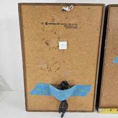 Vintage Hitachi SS-6230 Speakers Pair Wood Bookshelf Japan 8 Ohm Retro Audio MCM