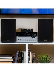 PHILIPS FM Radio CD Home Stereo System with Wireless Bluetooth 60W MP3 USB Audio