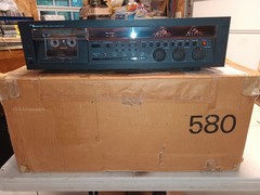 Nakamichi 580 2-Head Discrete Cassette Deck Vintage Audio FOR PARTS REPAIR