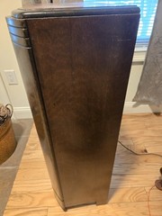RCA Vintage Floor Console Tube Radio Wood Cabinet Dial Knobs Speaker Grille