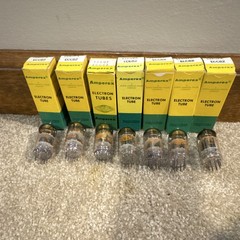 Amperex 12AU7A ECC82 Vacuum Electron Tubes Lot of 7 with Original Boxes