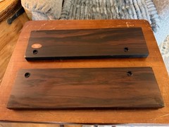 Sony ES Wood Side Panels 2 HOLES 2 METAL INSERTS 14.75&Prime;L X 4.25&Prime;H X 11/16&Prime; W