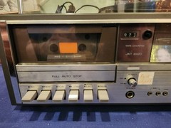 Sanyo JXT6420 Stereo Music System Receiver Turntable Cassette AM/FM Silver Japan