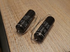2 NOS CDE Black Cat 0.05uF 1600V PKM 16S5 film capacitors Cornell Dubilier