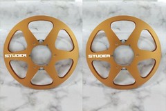 One New red Aluminum STUDER 10.5 » tape reel for A80 A810 A820 tape recorder