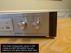 Black Walnut Rails Fits Pioneer RG-2 RG-60 RG-70 RG-9 SR-303 SR-60 SR-70 SR-9