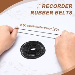 20Pcs Recorder Rubber Belts 110-145mm Mix Square Cassette Recorder(2mm Width)