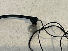 Vintage Radio Shack FOLDABLE Wired In-Ear Headphones, 40 inch cord