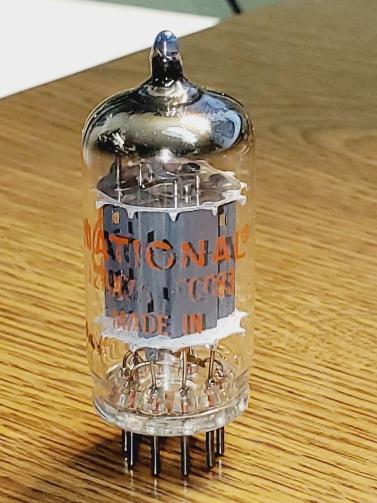 12AX7A/ECC83 Ei « National » NOS/NIB MaxiPreamp2/TV7 tested ( 1 ) tube lot