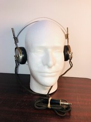 VTG 20’s 30’s Headphones C. Brandes USA Superior 1/4” connector Metal Headband