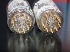 Platinum Matched Pair 6211 Telefunken ~ECC82 Tested NOS DB Gold Pins Same codes