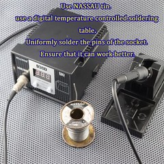 One Gold plated 6SN7 6N8P TO ECC88 6DJ8 Vacuum tube convert socket