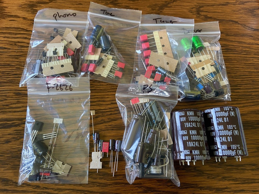 Sansui 7070 Complete Rebuild Kit High-Quality Receiver Recap Transistors