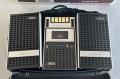 Superscope CS-200S Stereo Cassette Recorder w/ Speakers Case Box Manual Japan