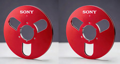 One Pair silvery 10.5 » Aluminium tape reel for Sony Reel To Reel tape recorder