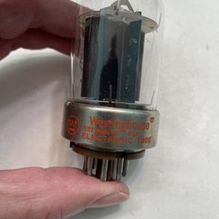 WESTINGHOUSE 6146B 8298 Metal Base Black Plate Vacuum Tube Untested