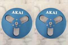 One Pair 7 » black AKAI Light Aluminum Reel to Reel Take Up Reel for AKAI GX-77