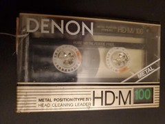 1 Denon HD-M 100 Metal Type IV Audio Cassette Tape Vintage