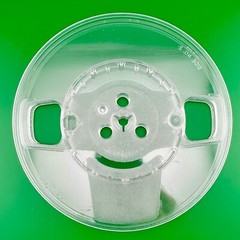 7-inch Take-up Reel 7&Prime; x 1/4&Prime; ~ 4&Prime; Hub ~ Empty Clear Plastic ~ No Tape ~ NOS