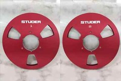 One Pair Silver Aluminum STUDER 10.5 » tape reel for A80 A810 A820 tape recorder