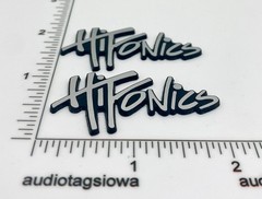 Hifonics Speaker Badge Logo Emblem Custom Incised Acrylic PAIR