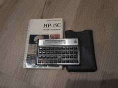 Hewlett Packard HP-15C Calculator with Slipcase, New Batteries, and Manual, USA