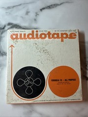 Audiotape Fomula 10 Tape 7&Prime; Reel 1800 Ft. of 1 Mil Mylar Type 1861 NEW Sealed