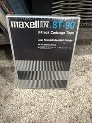 Maxell LN 8T-90 8-Track Cartridge Tape NOS Sealed