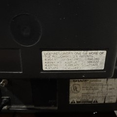 VINTAGE SHARP Linytron 13C-M100 13&Prime; ANALOG CRT COLOR TV Gaming 1993 W/ Remote