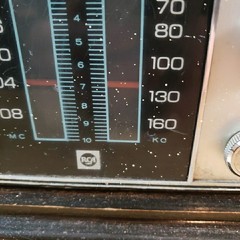 Vintage 1960s RCA Japan 16&Prime; Solid State Wood AM FM Tabletop Radio Pecan WORKS