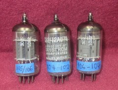 Mullard ECC82/12AU7, Gf1, B2H2 (1962), TV-7 = 101%/102%, 102%/100%, 100%/98%