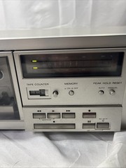 Vintage Sony Cassette Deck Player Recorder Tapecorder TC-K61 Silver Works Great